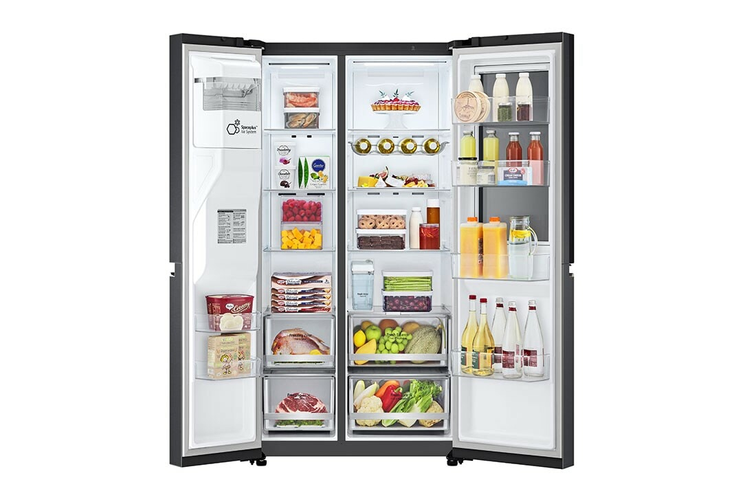 LG InstaView GSXV81MCLE frigo américain Pose libre 635 L E Noir