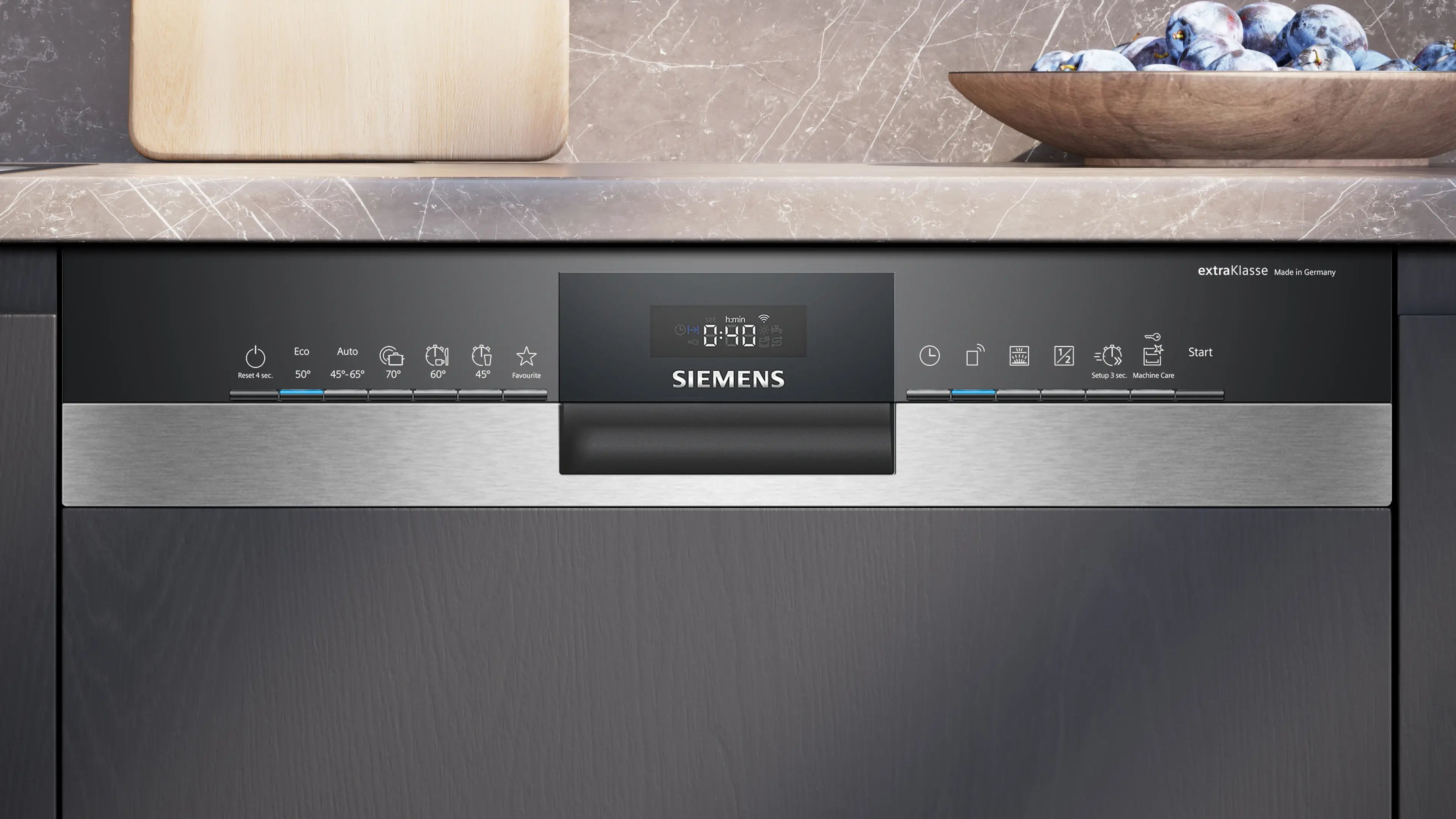 Vaatwasser BI SIEMENS SN53ES25CE iQ300 ExtraKlasse / A / HI /  42dB / besteklade / geborsteld staal