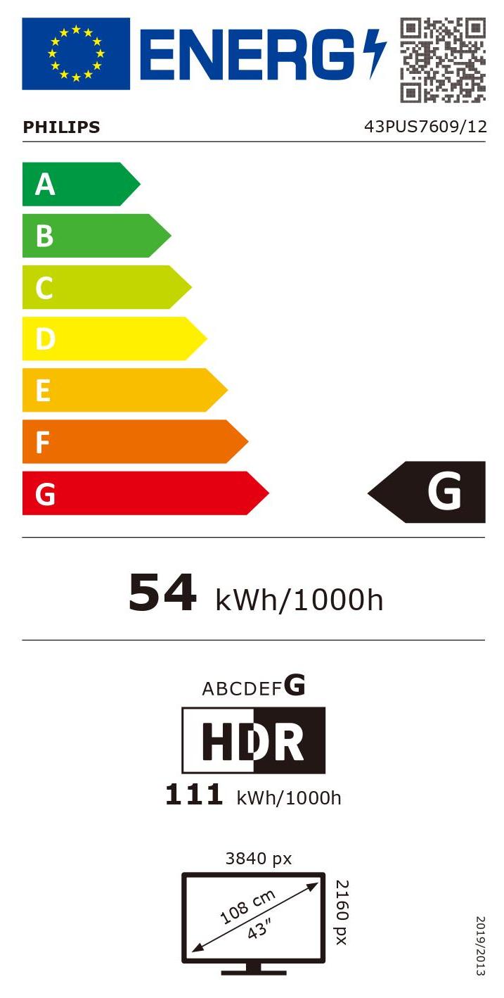 TV LED UHD PHILIPS 43PUS7609/12