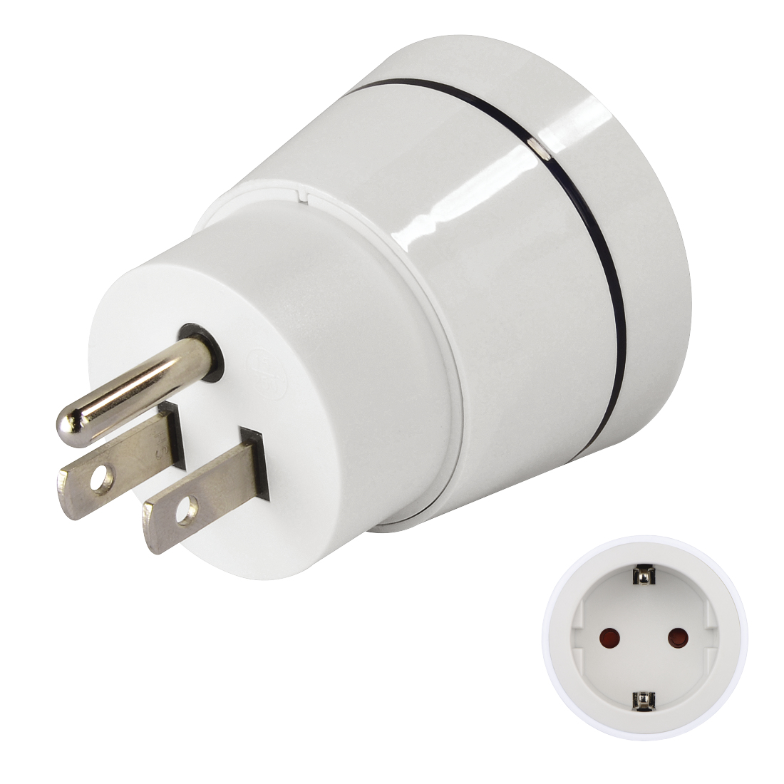 Reisadapter Hama adapter Europa - USA, Canada, Japan