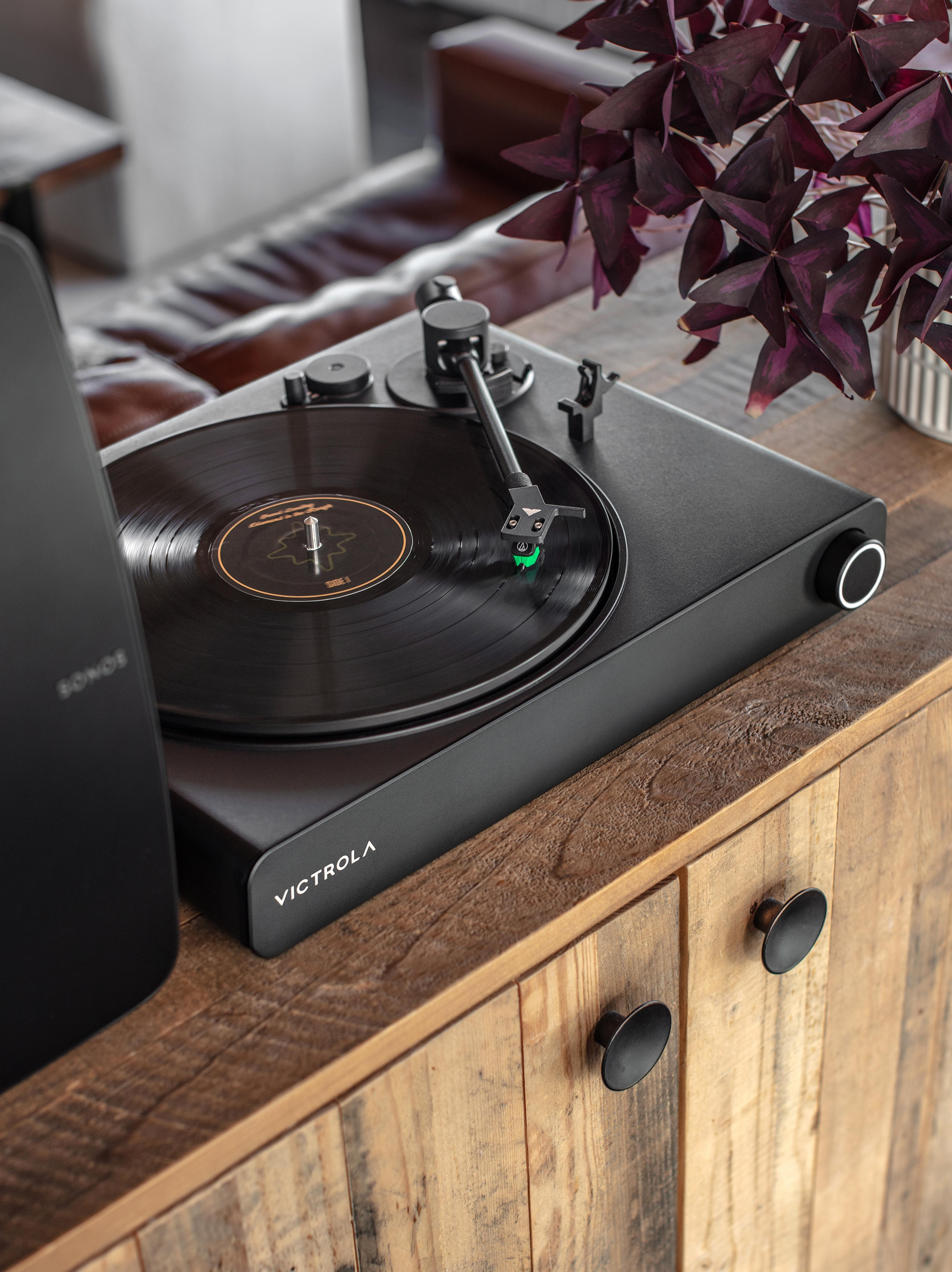 Platenspeler VICTROLA Stream Onyx zwart | compatibel met Sonos
