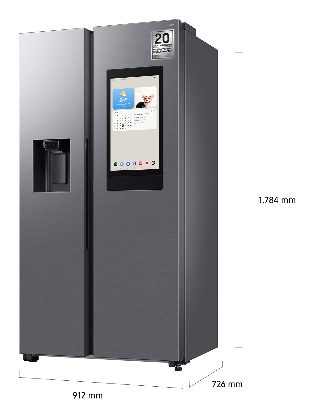 Samsung side by side RS90F66BETEF