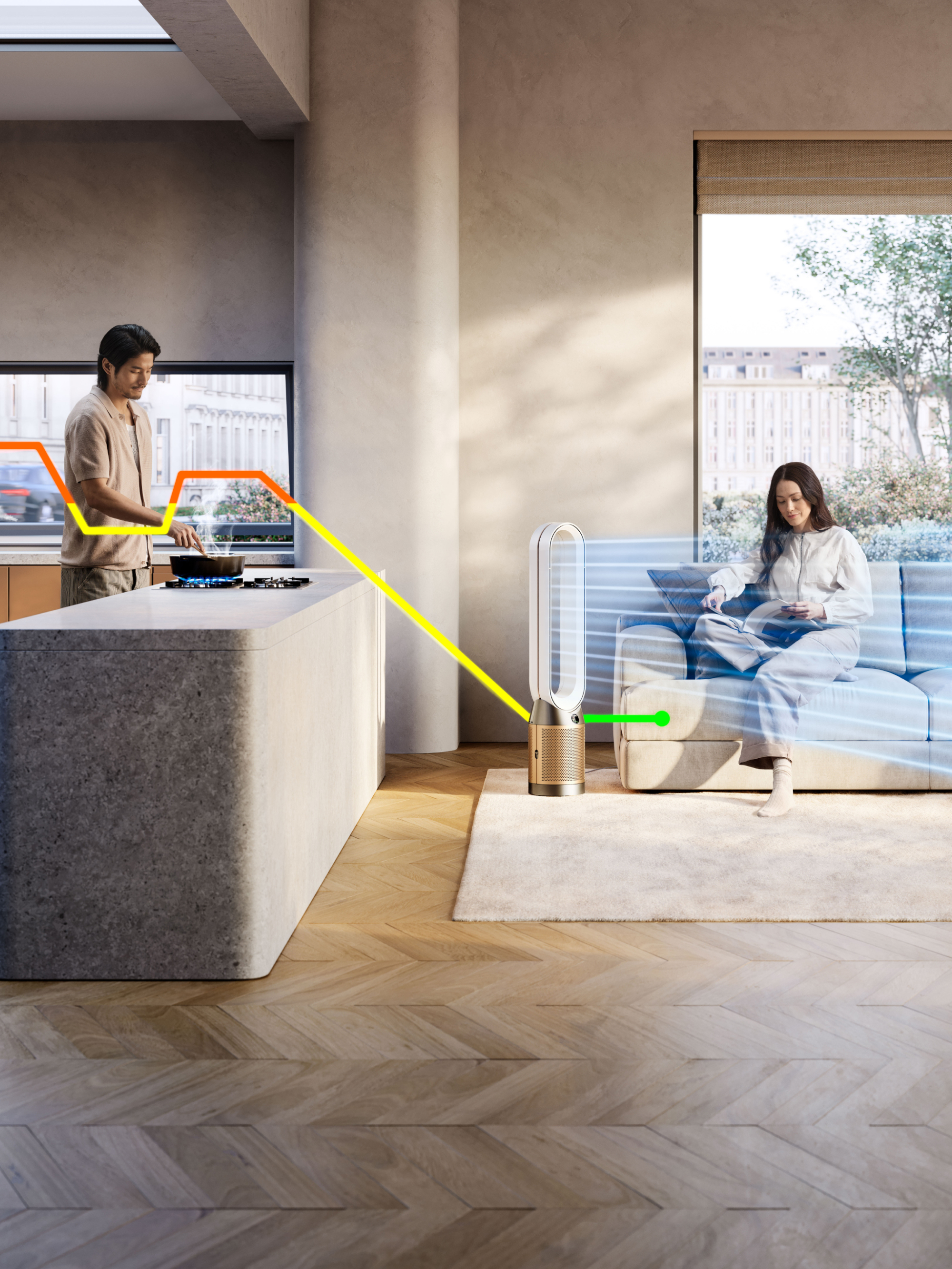 Luchtreiniger DYSON 546519-01 Cool TP12 PC2 De-NOx  