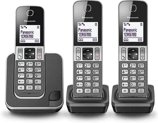 Panasonic KX-TGD313 Téléphone DECT Identification de l'appelant Gris