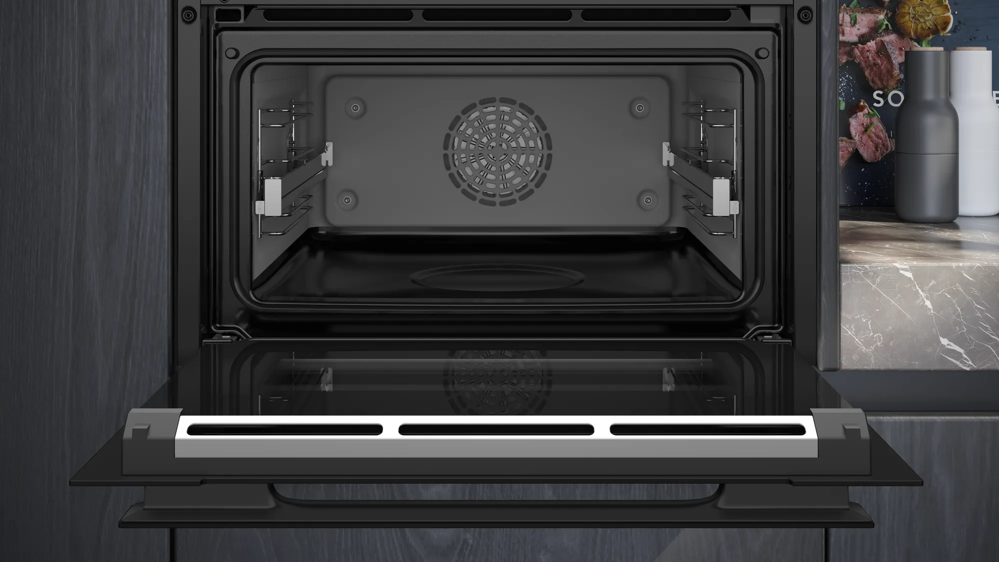Siemens iQ700 CS958GCB1 stoomoven Middelmaat Zwart Touch