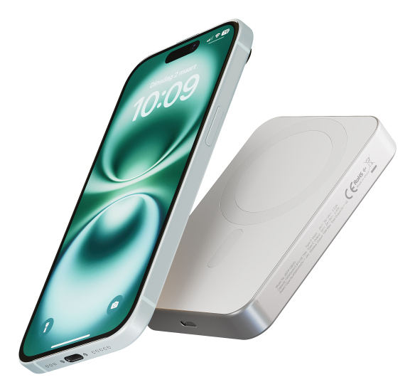 ZENS Powerbank Pro 1 Qi2 10.000mAh Slim White