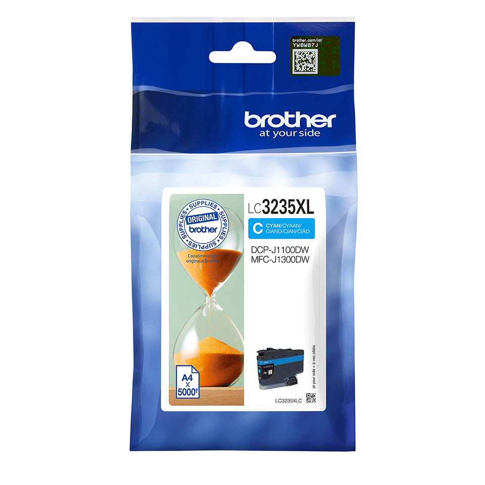 Inktpatroon BROTHER LC3235XLC Cyaan 5000 pg's