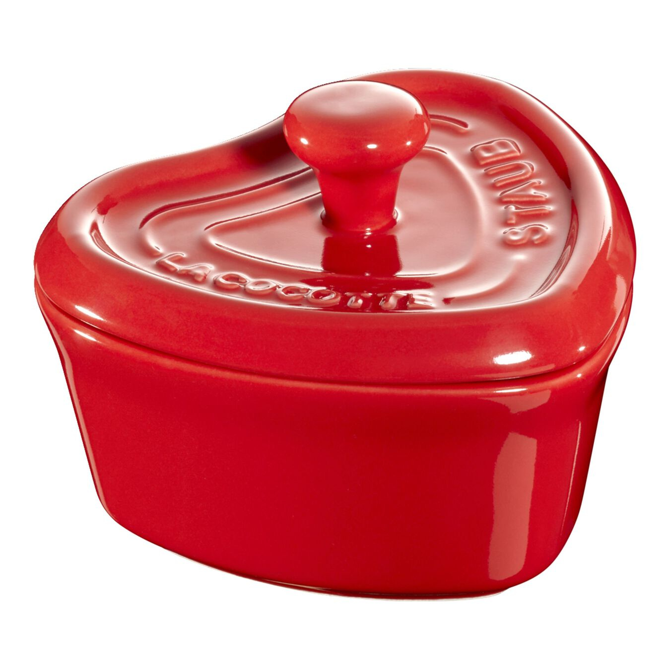 Hartvormige cocotte STAUB 40511-092-0 10cm / kers 