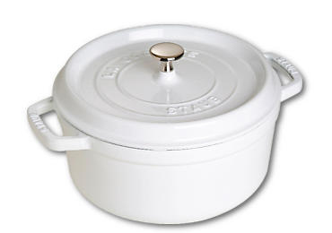 Ronde Cocotte STAUB 1102602 Wit / 26cm / 5,2L
