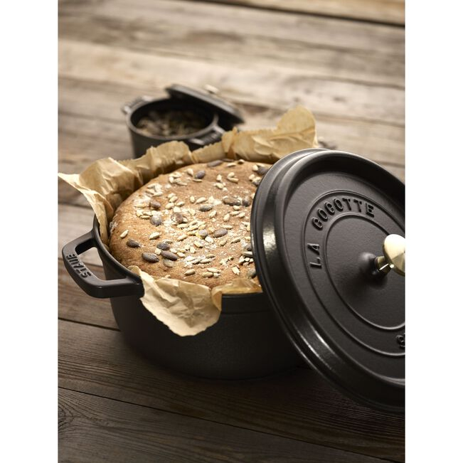 Staub ronde cocotte 26cm zwart 1102625