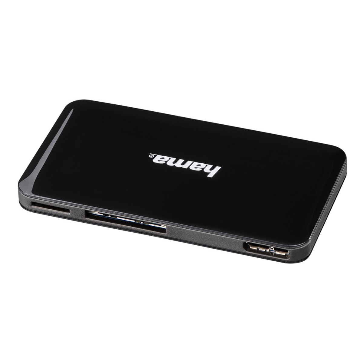 Card reader HAMA 114837 usb 3.0 Multi Card Reader slim zwart