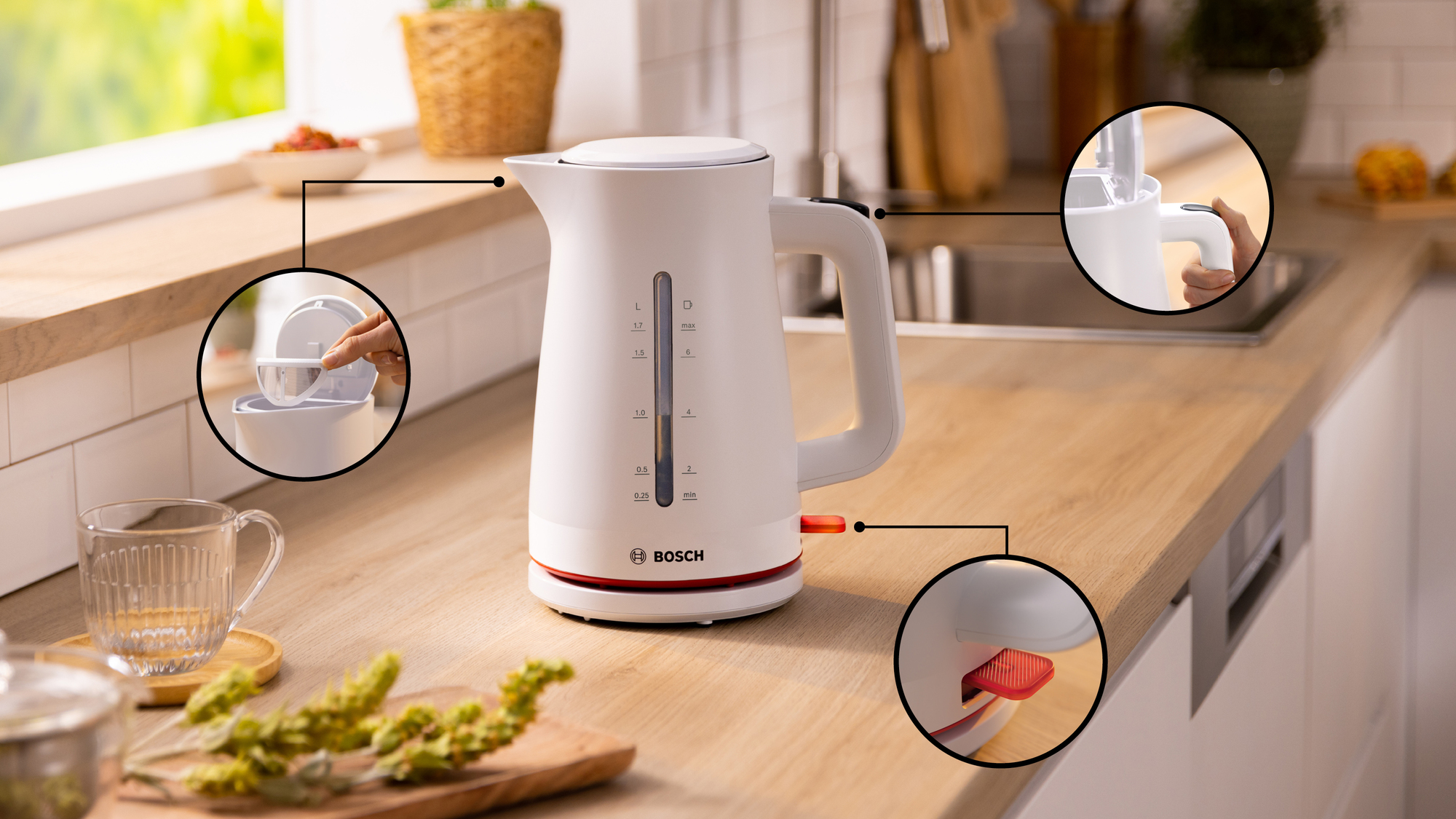 Waterkoker BOSCH TWK3M121 MyMoment / wit