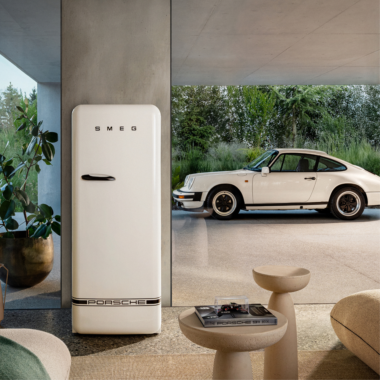 Koelkast SMEG FAB28RDPCW6 Porsche Design / D / Carrara White