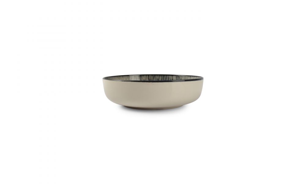 Diep bord Ona 204322 Gravel 18,5x5cm zwart