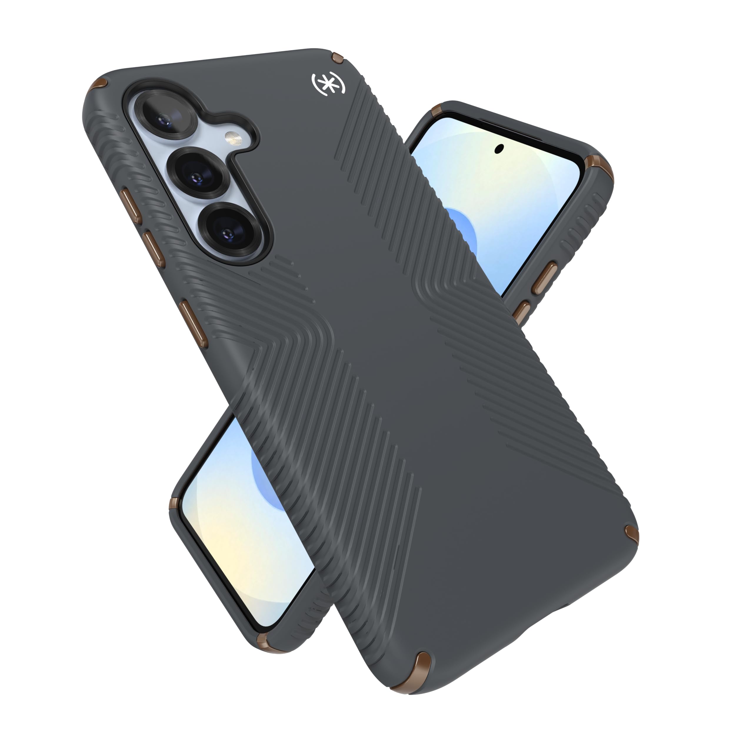 Speck Presidio2 Grip + Magnet Samsung Galaxy S25 Charcoal Grey - with Microban