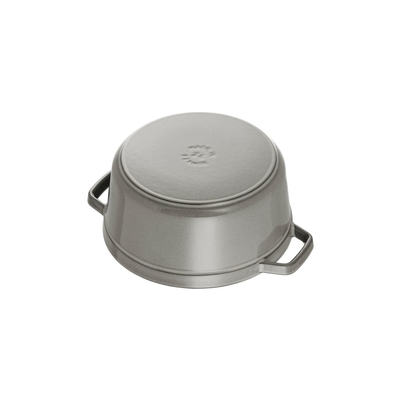 Staub ronde cocotte 24cm grijs 1102418