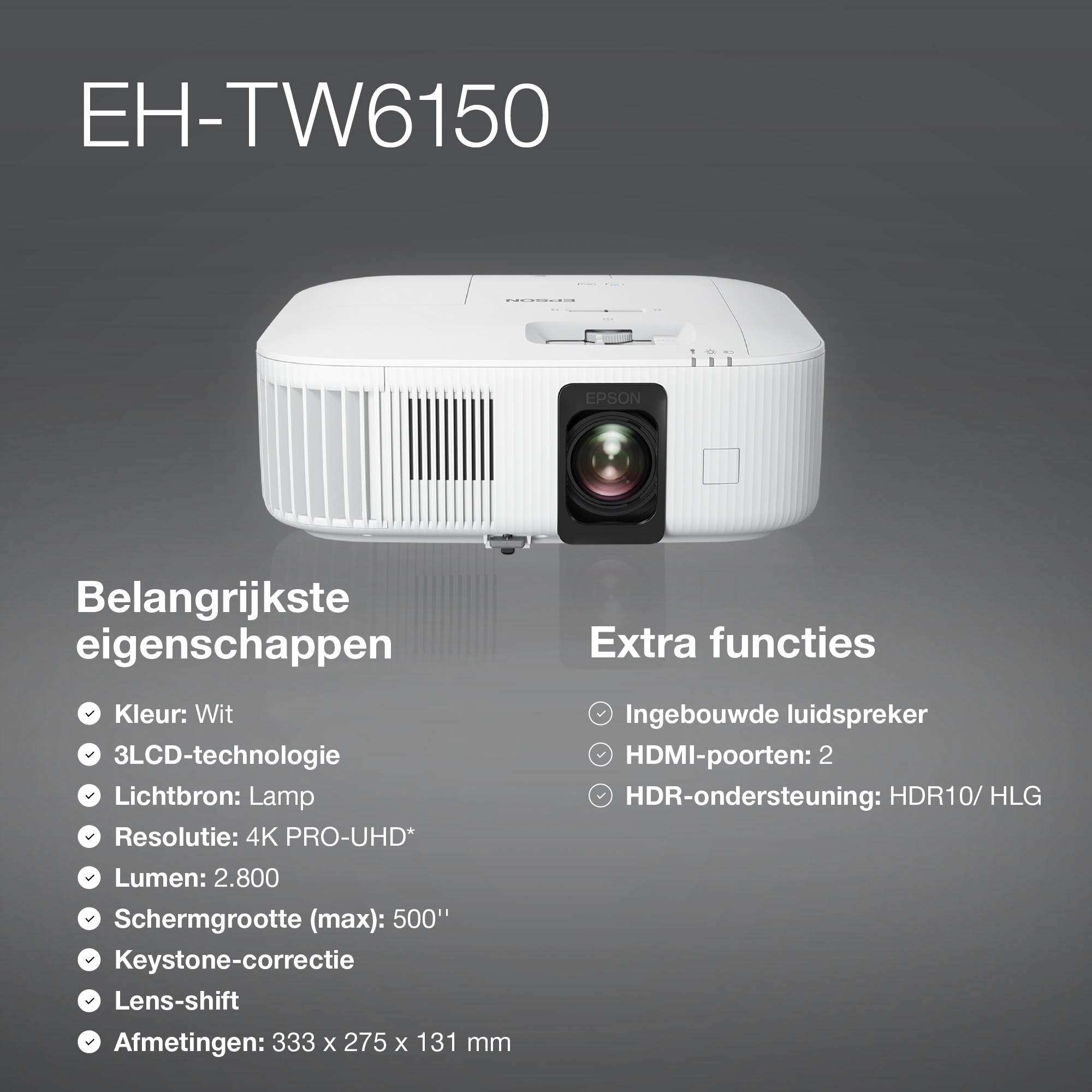 Projector Epson EH-TW6150 4K