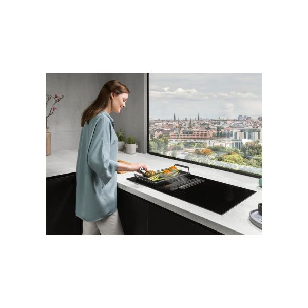 kookplaat met afzuiging AEG NCP84C01CZ / 80cm / A+ / SaphirMatt