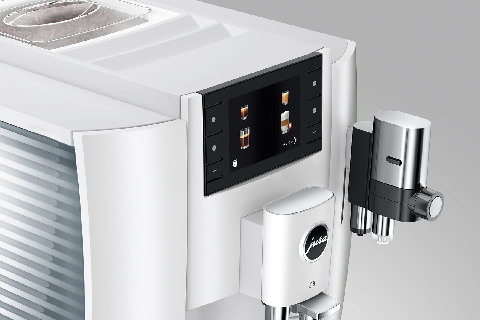 JURA E8 PIANO WHITE EC  15585