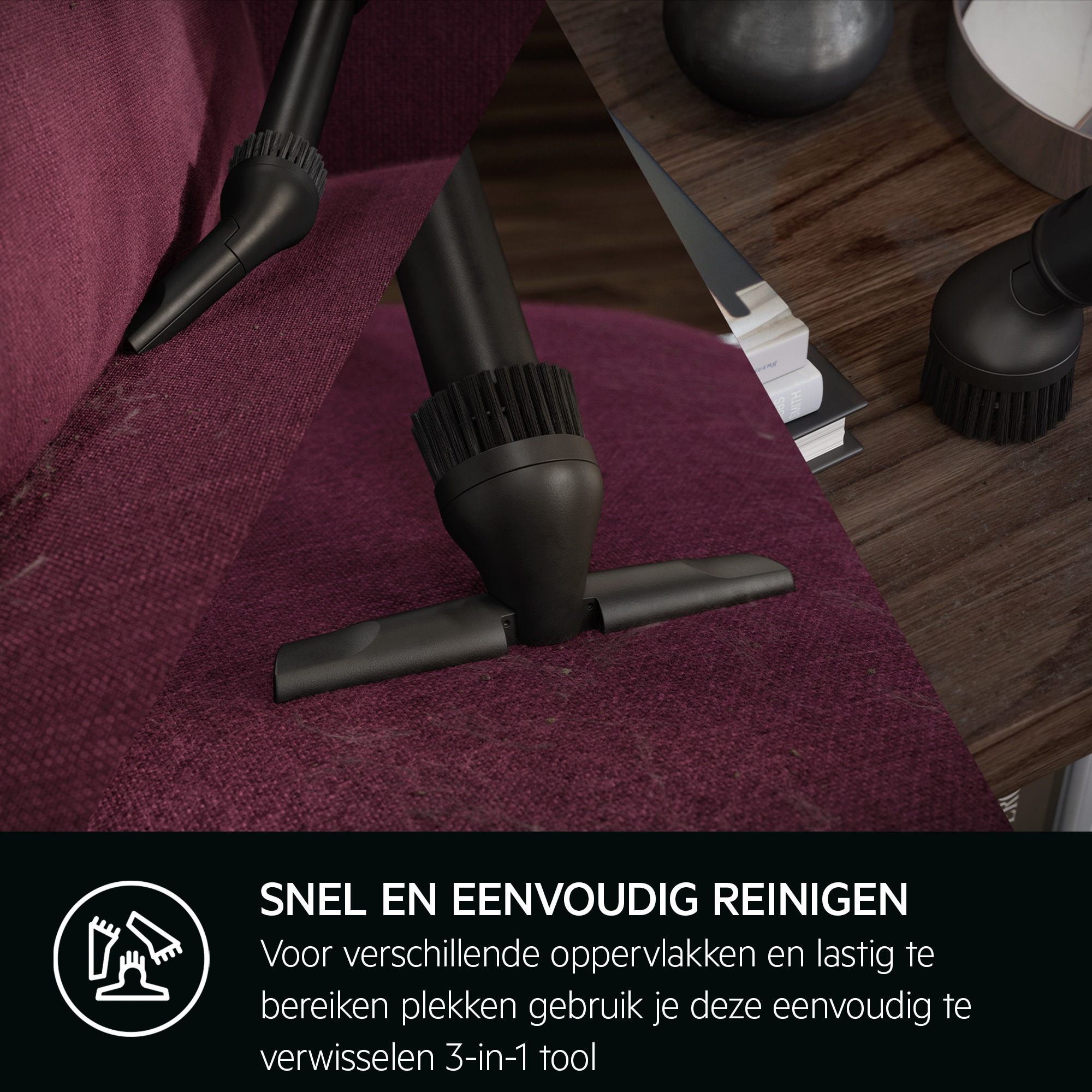 Stofzuiger met zak AEG AB61C3CR Clean 6000