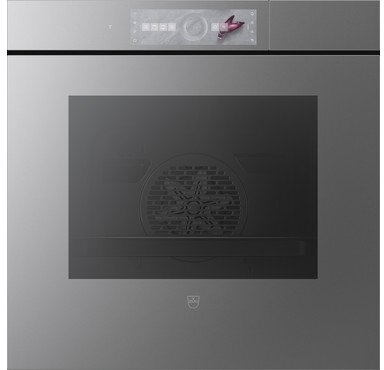 Oven BI VZUG CombairSteamer V6000 60, Platinum spiegelglas