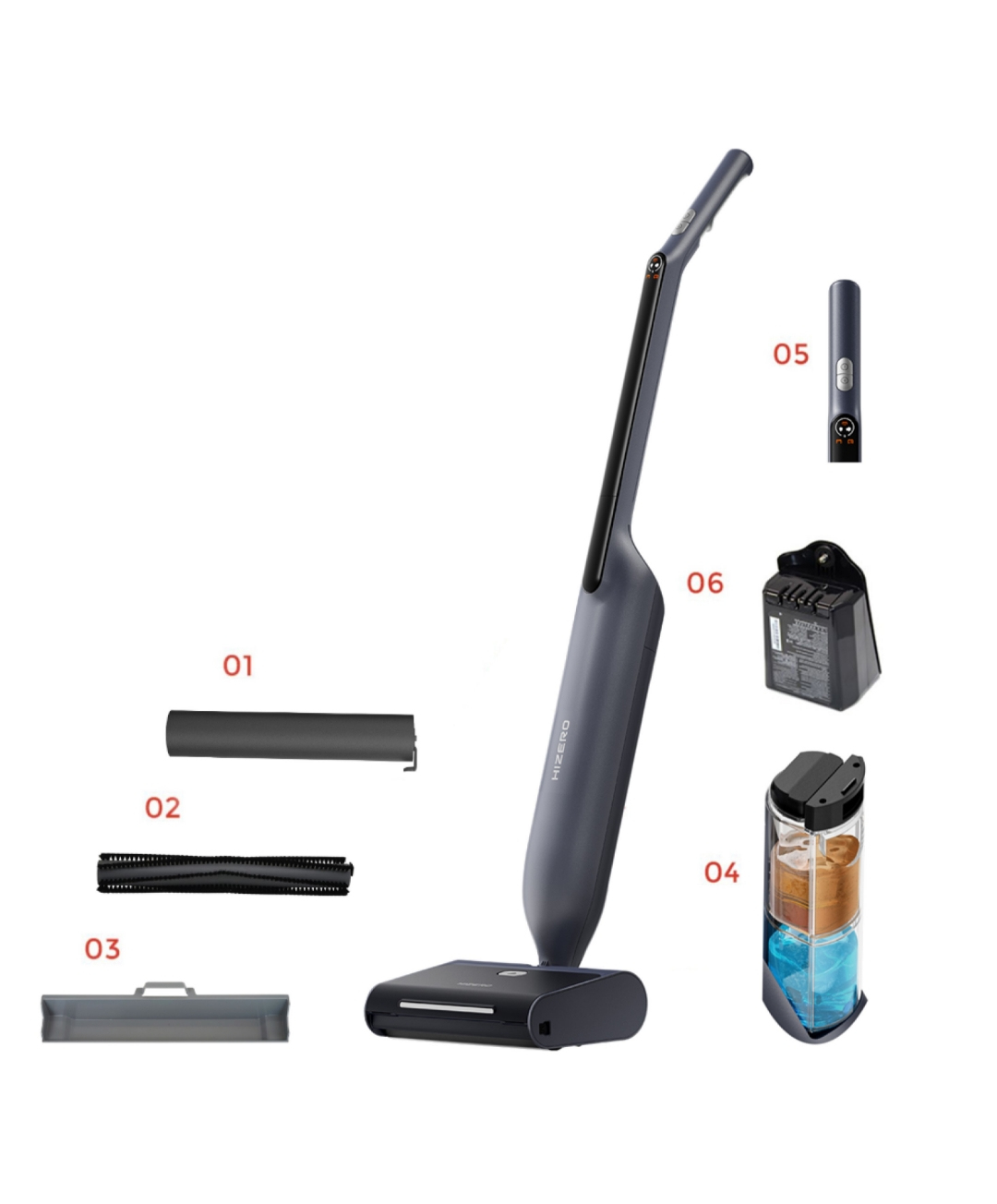 Multifunctionele vloerreiniger HIZERO F600 - All-in-one