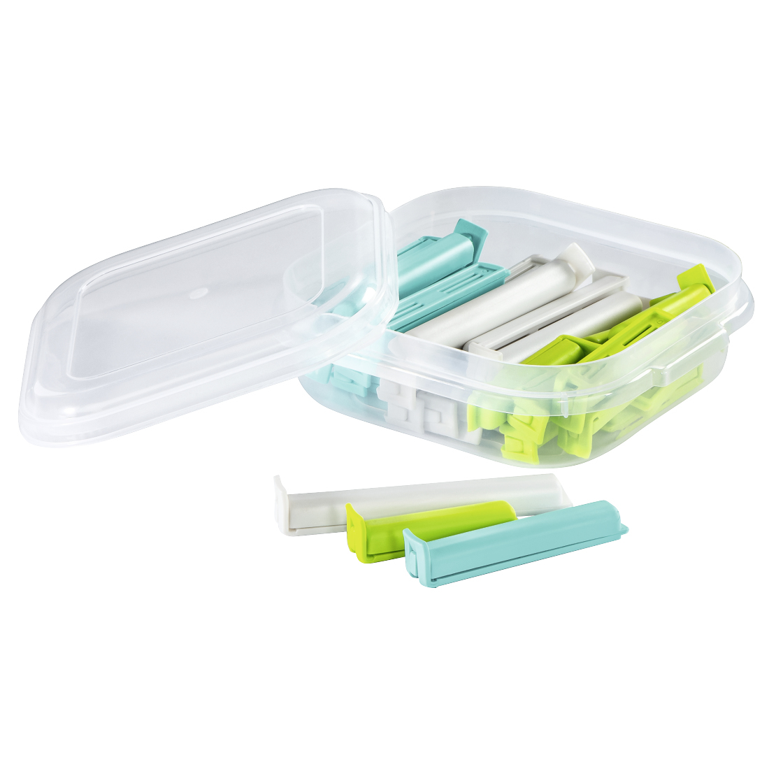 Set sluitclips XAVAX 00111469 30st / gekleurd / met bewaardoos 