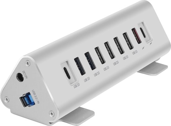 USB Hubs MACALLY UCTRIHUB9-EU 9 Port USB-C to USB-A
