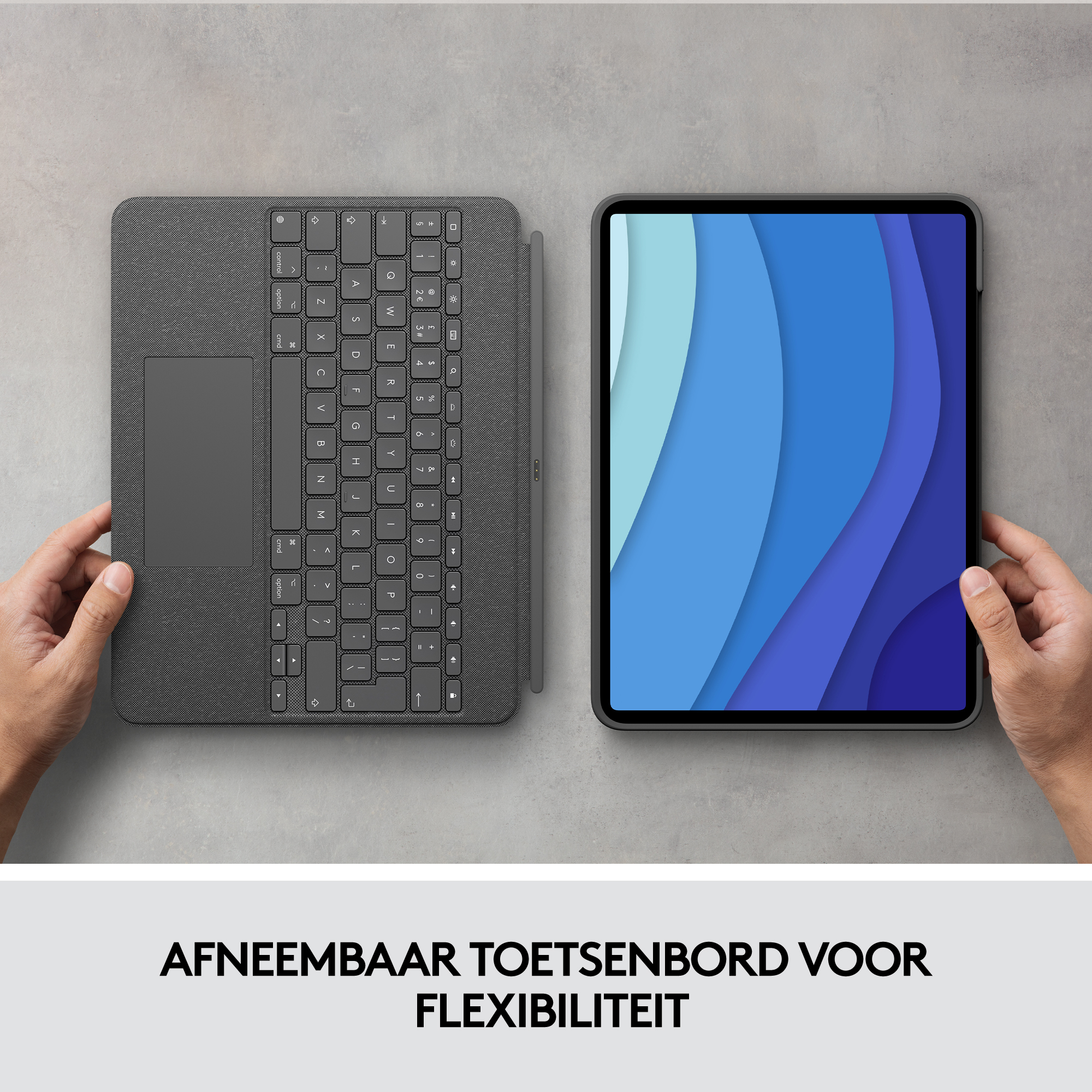 Logitech COMBO TOUCH - GREY - FRA - CENTRAL