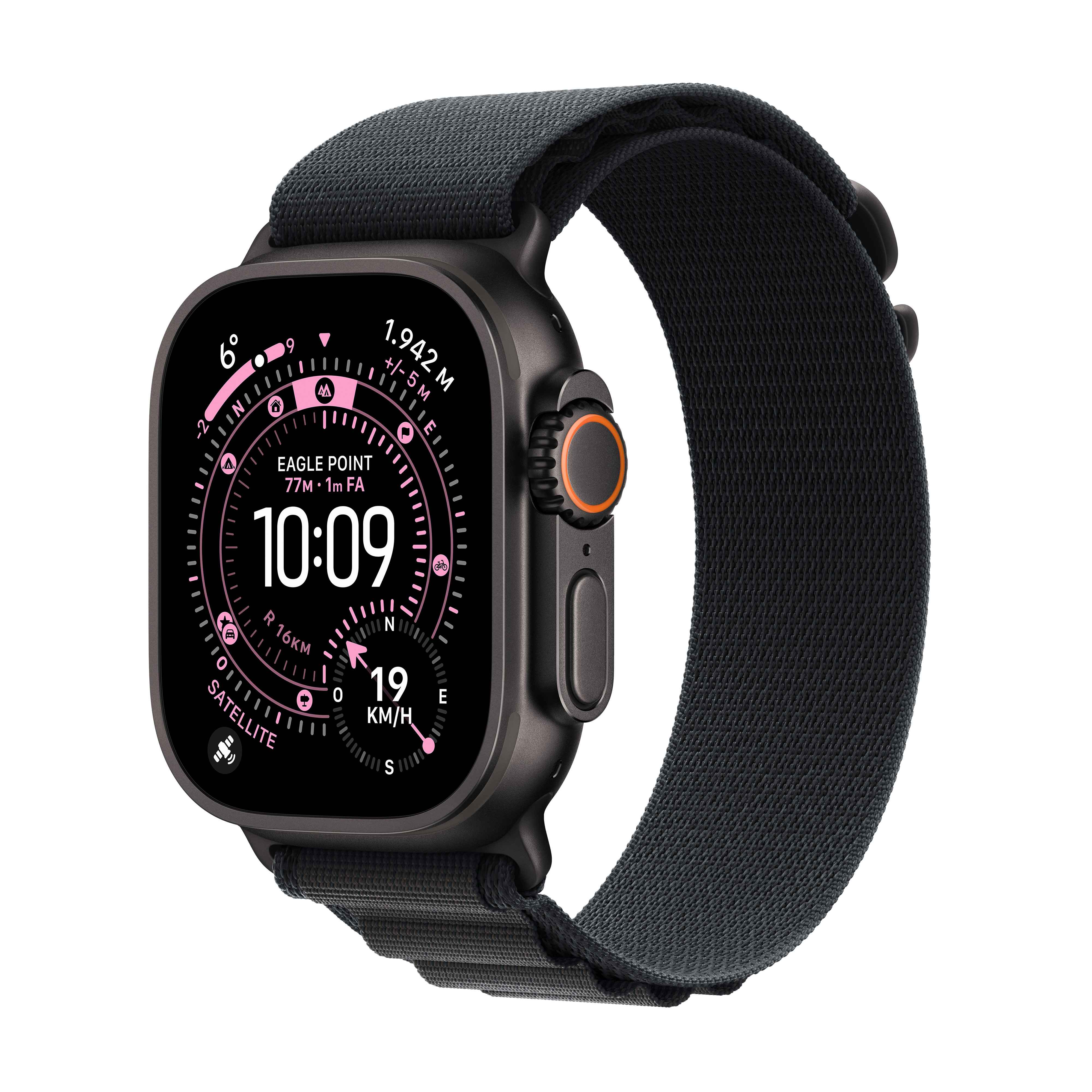 Smartwatch Apple Watch Ultra 3 49MM - Black Titanium Case - Black Alpine Loop - L