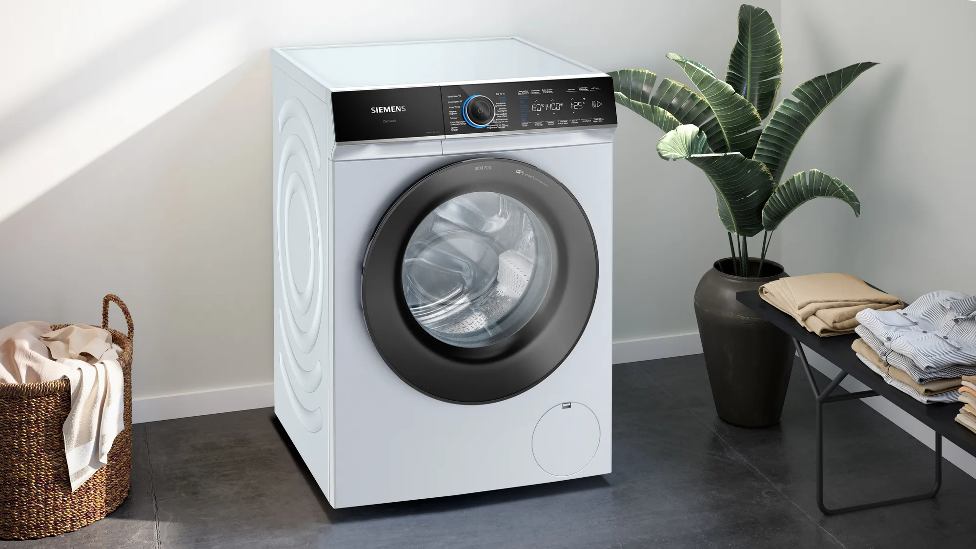 Siemens iQ700 WG44B20PFG wasmachine Voorbelading 9 kg 1400 RPM Wit