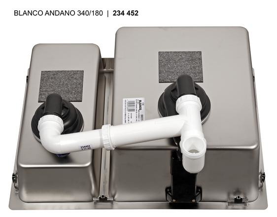 Spoelbak BLANCO 522977 Andano 340/180-U RVS