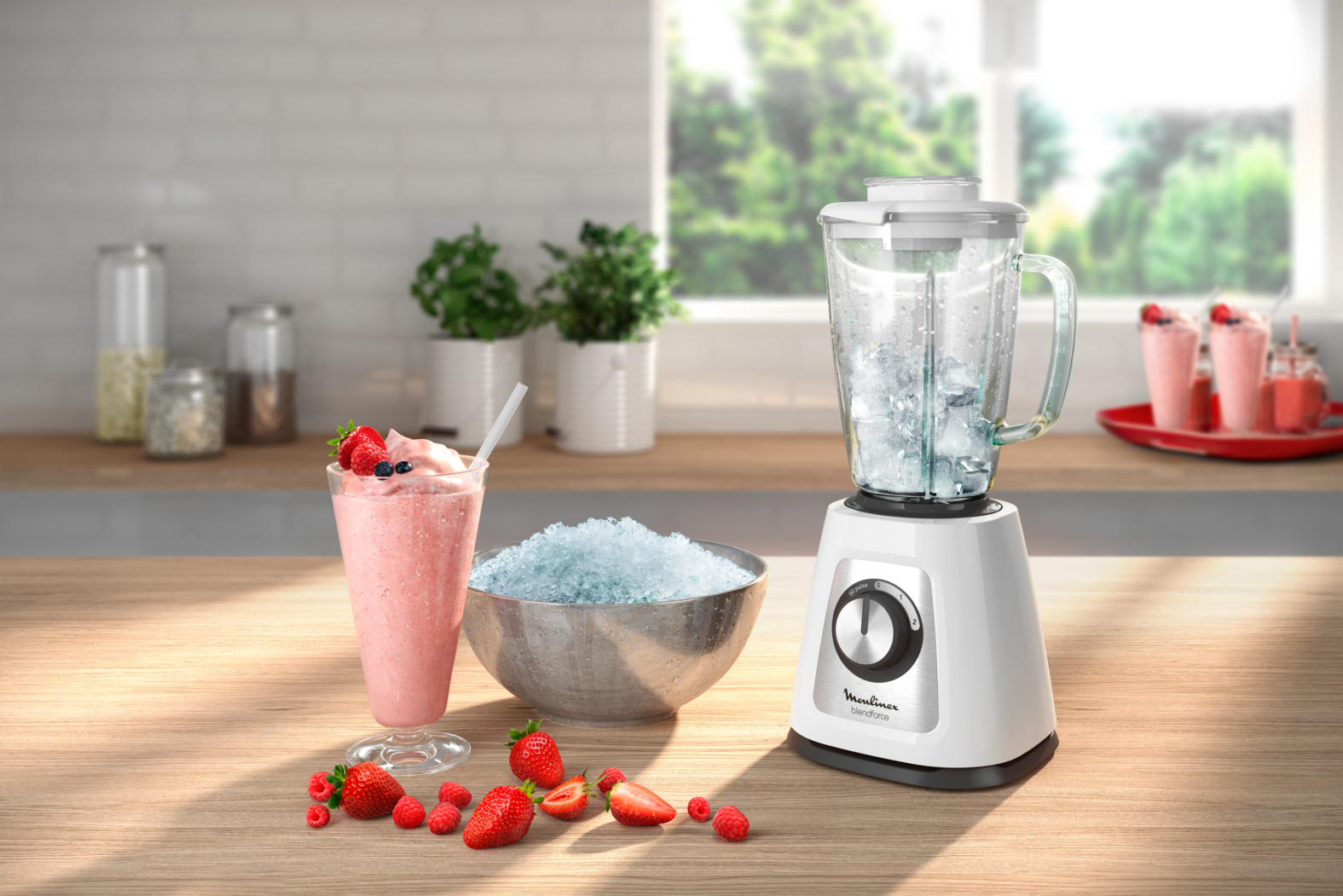 Blender MOULINEX LM430110 Blendforce Glass Wit