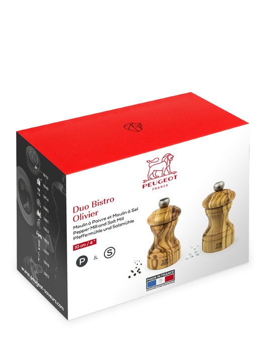 Peper-/Zoutmolen PEUGEOT 2/38212 Bistro / Duo / Olijfhout / 10cm