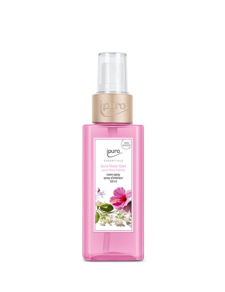 ipuro Flower bowl Luchtverfrisserspray Roze Bergamot, Cederhout, Bloemen, Jasmijn, Lelie, Oranje 120 ml