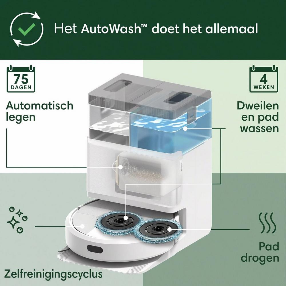 iRobot roomba 405 combo autowash dock blanc