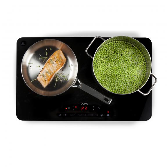 Inductiekookplaat Domo DO333IP - 2 pits - Ø 20 cm