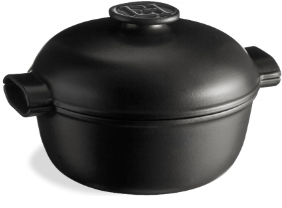 Ronde Cocotte EMILE HENRY 20.EH776640 Delight Ardoise  / Zwart / 4L / 27cm