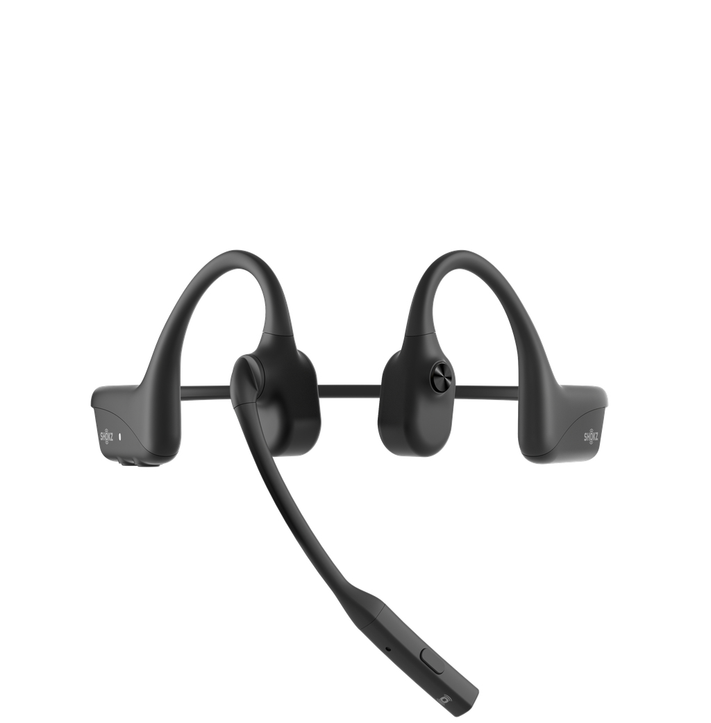 Hoofdtelefoon SHOKZ OpenComm 2 zwart - 2025 upgrade - bone conduction