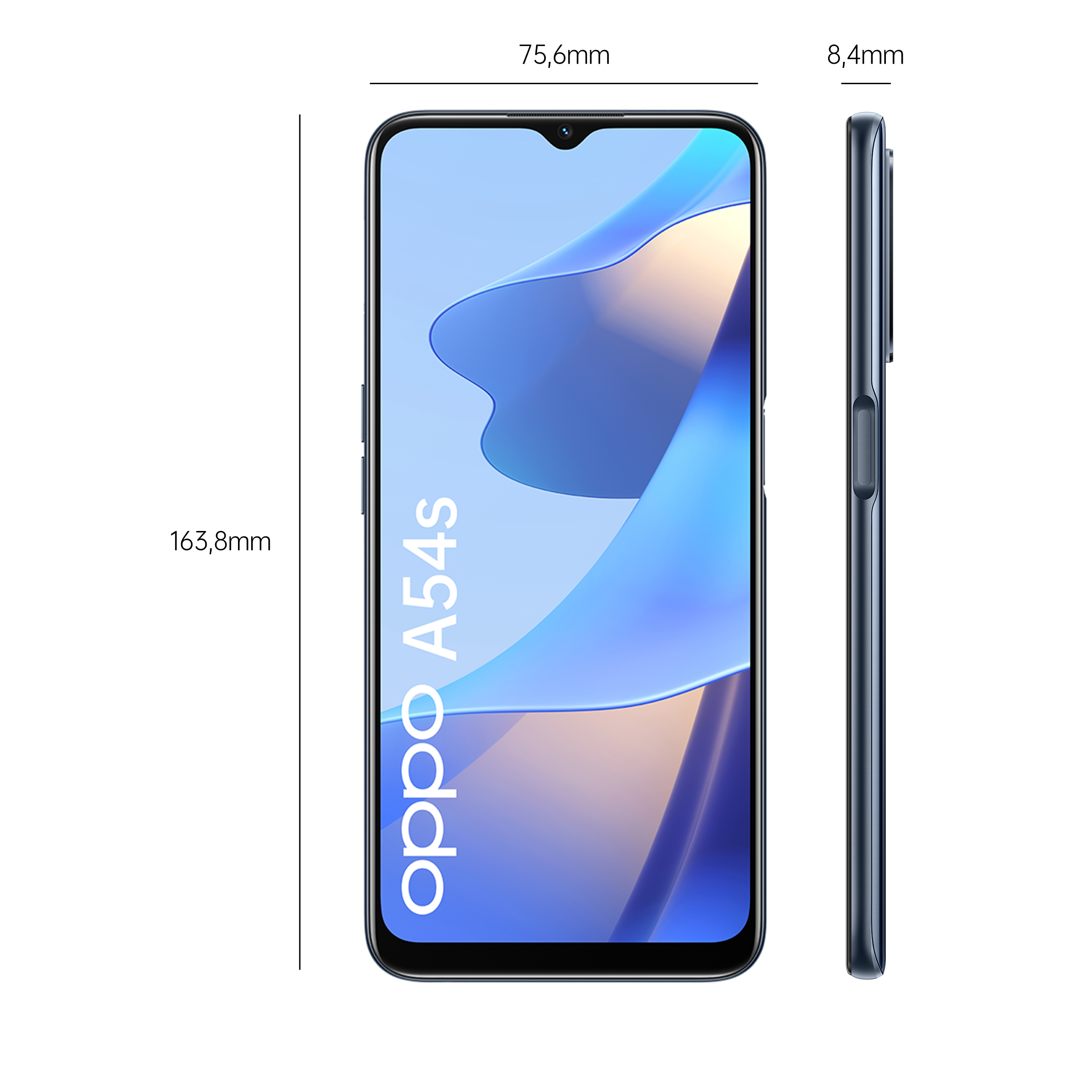 OPPO A54s 16,5 cm (6.5") Dual SIM Android 11 4G USB Type-C 4 GB 128 GB 5000 mAh Zwart
