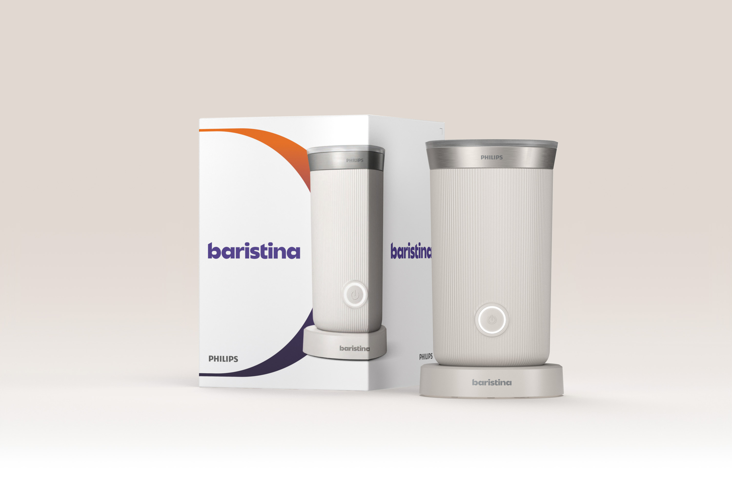 Melkopschuimer PHILIPS BAR311/00 Baristina / wit