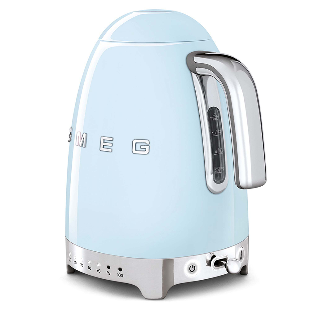 Smeg bouilloire 1,7 bleu pastel KLF04PB