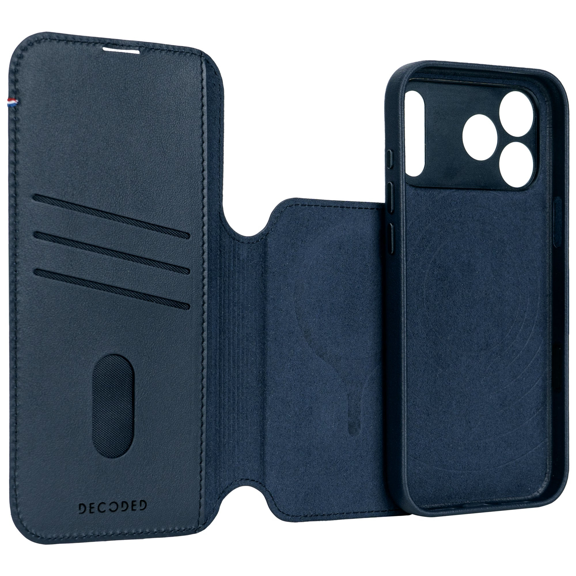 Decoded Leather Detachable Wallet Apple iPhone 18 Pro / 17 Pro Navy Shadow