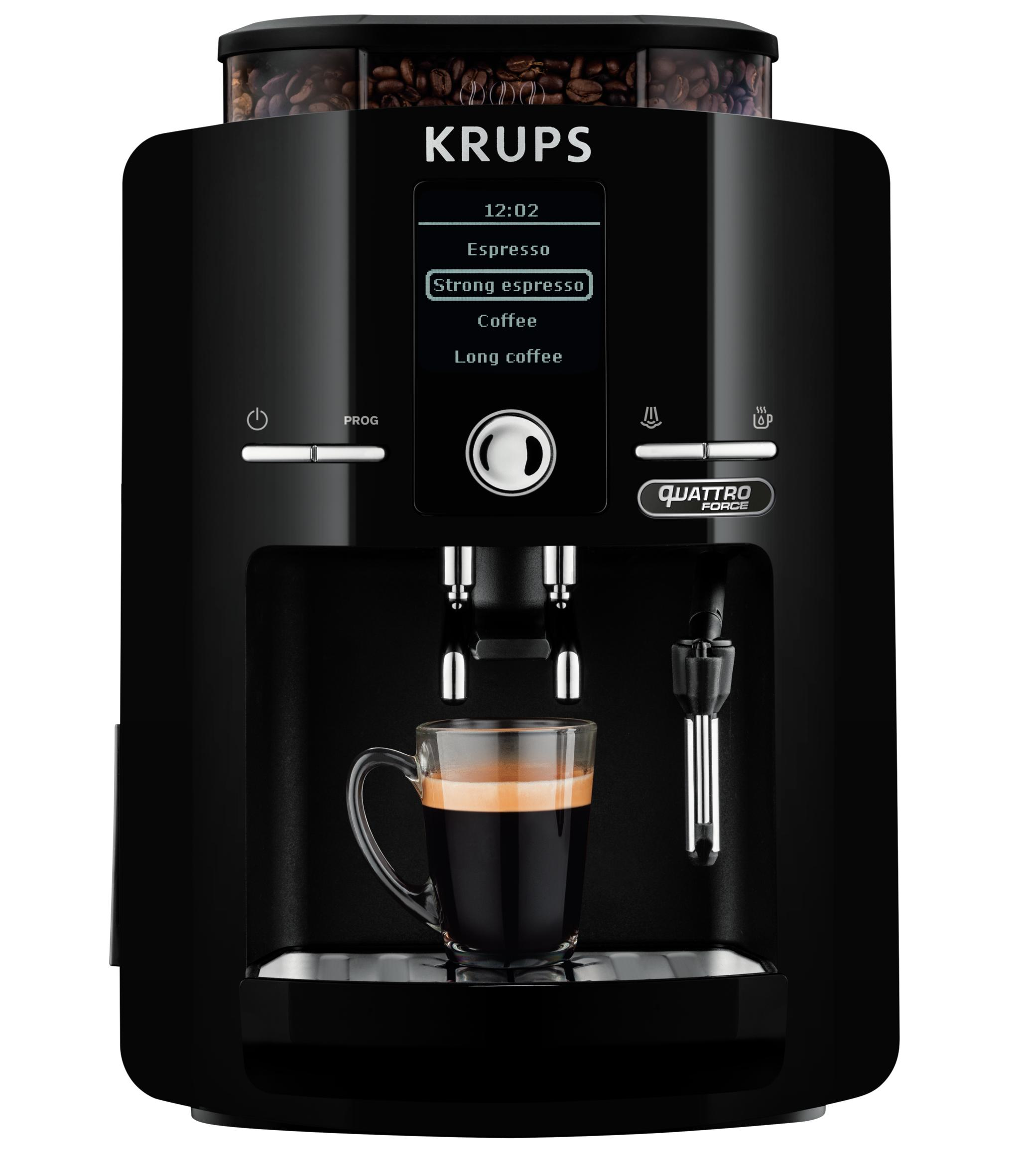 Krups Volautomatische espressomachine One-Touch-Cappuccino Latt'Espress RVS EA82FO
