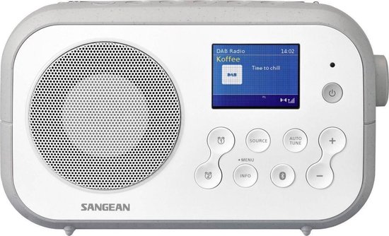DAB+ radio SANGEAN Traveller 420 grijs/wit