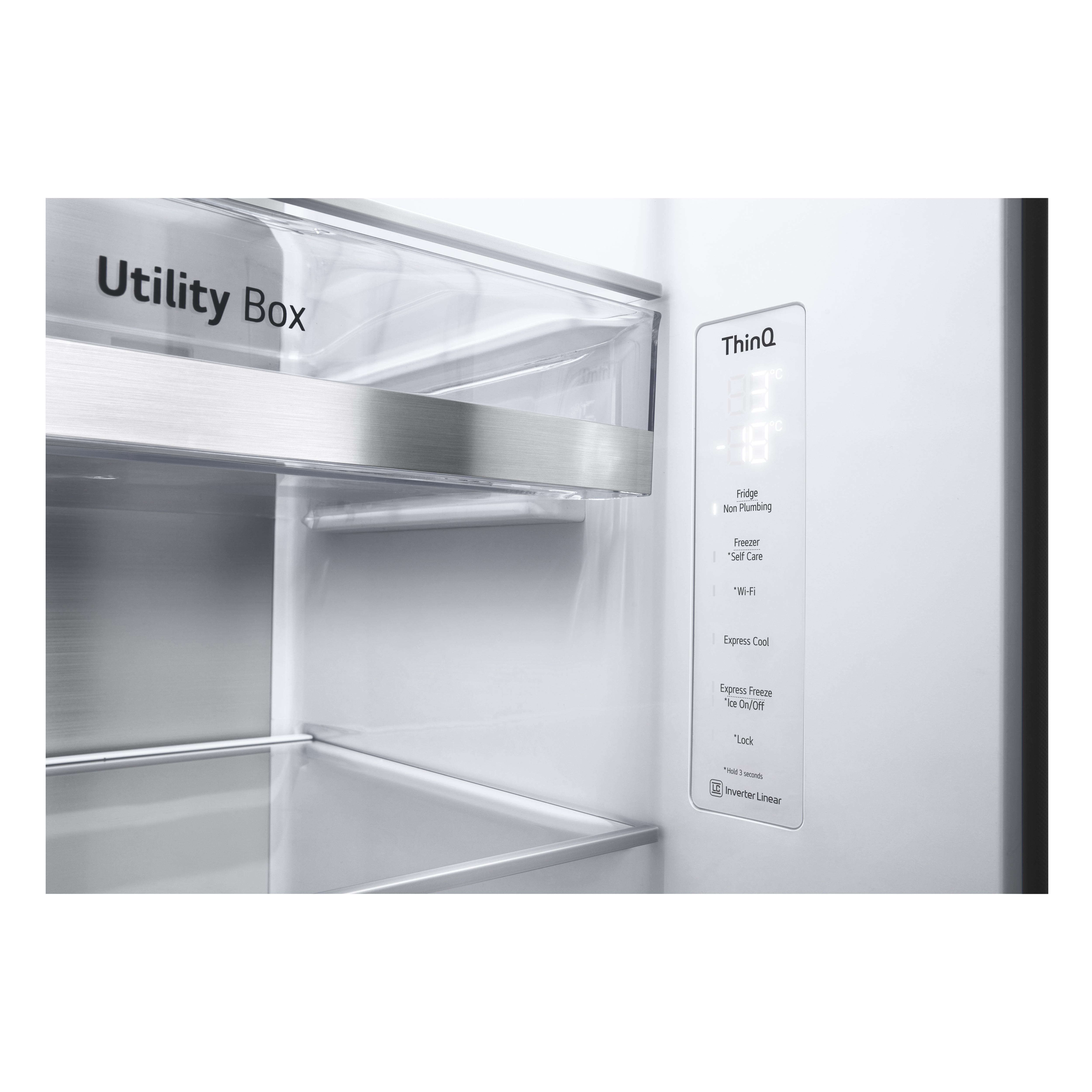 LG InstaView GSXV91MCAE frigo américain Pose libre 635 L E Noir