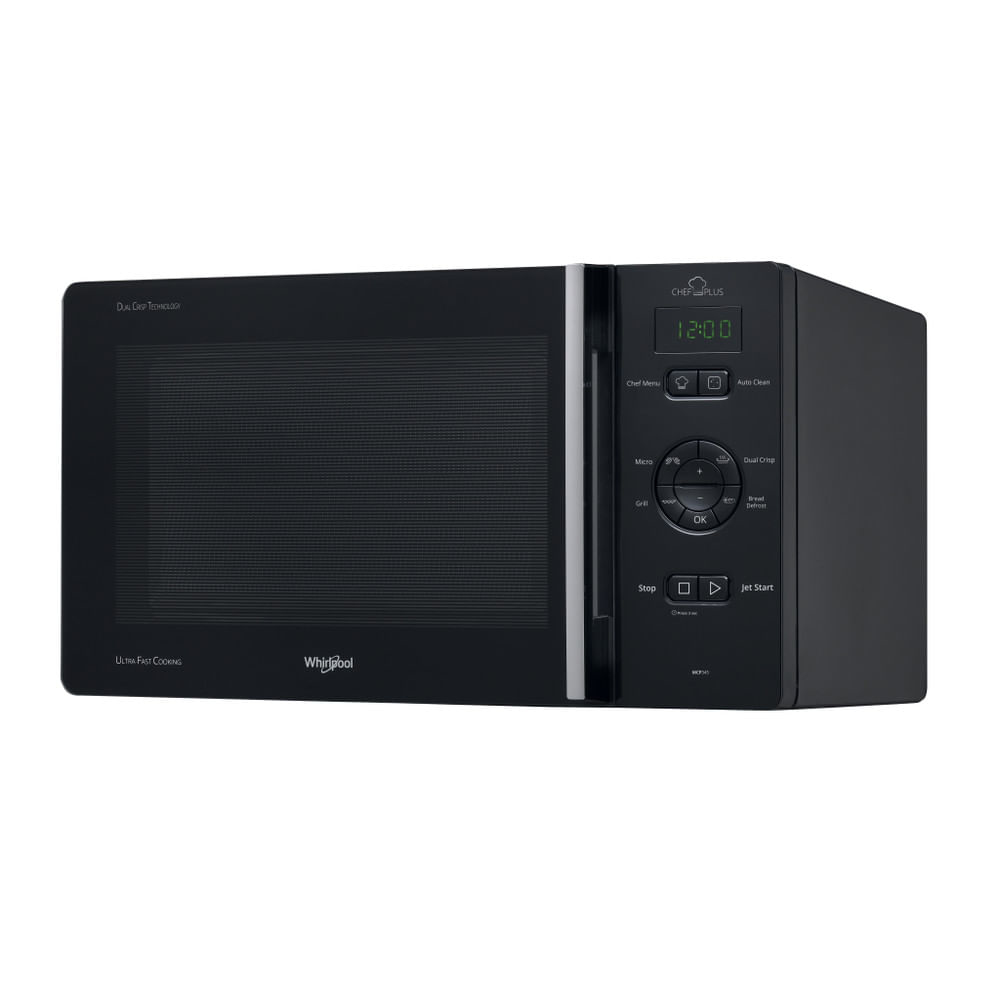 Whirlpool Chef Plus MCP 345 BL Aanrecht Grill-magnetron 25 l 800 W Zwart