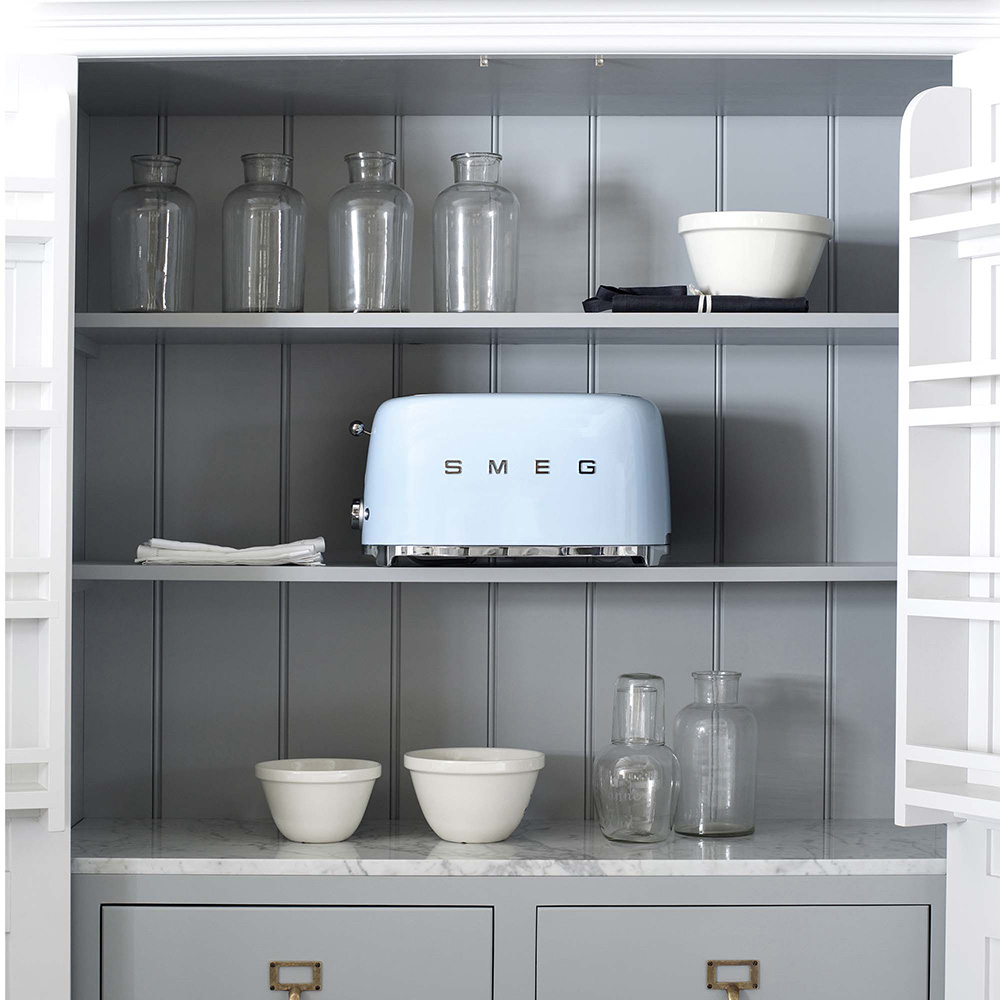 Smeg grille-pain bleu pastel TSF02PBEU