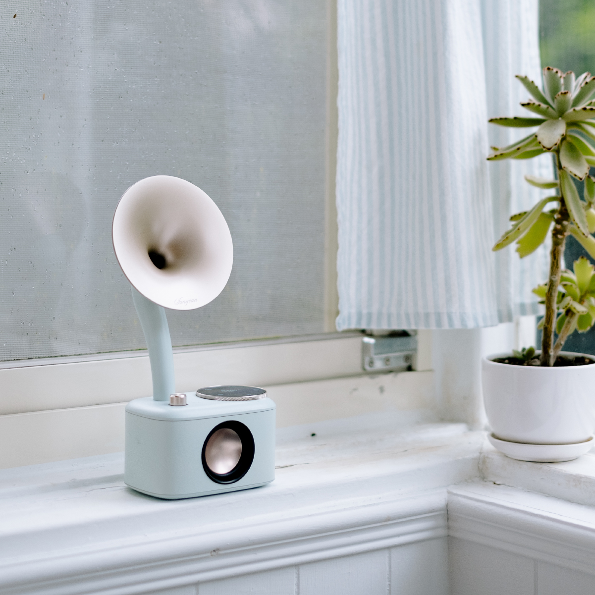 DAB+ radio SANGEAN CP-100D mint/goud