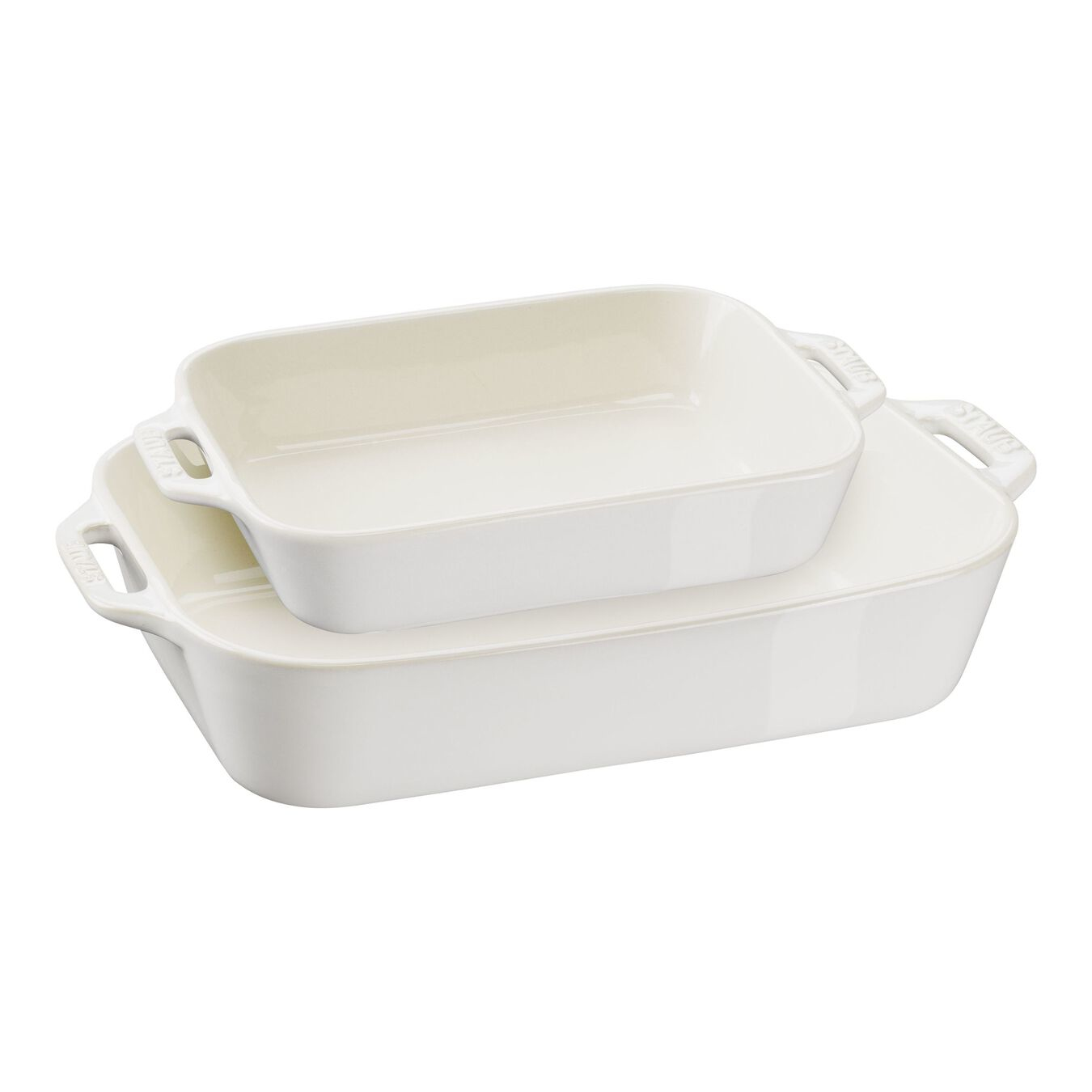Ovenschalenset STAUB 40511-921-0 27x20cm + 20x16cm Ivoor